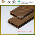 Wpc hollow flooring anti-slip wood plastic composite decking new synthetic colorful thailand teak decking